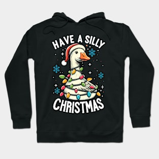 Funny Goose Gift Men Women Kids Silly Goose Ugly Christmas Hoodie